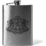 DRAGOWA Гравирана плоска бутилка Герб на България 210 ml (36436)