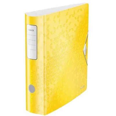 Leitz Папка за документи, 82 мм, A4, PP, LEITZ "180 Active Wow", жълта 11060016 (11060016)