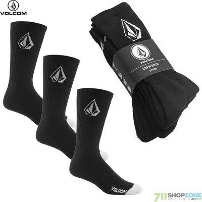 Volcom Full Stone Sock 3Pk 3KS 24 black