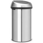 Brabantia Матово-сребристо стоманено кошче за боклук, отваряне с докосване 60 l Touch Bin - Brabantia (484506)