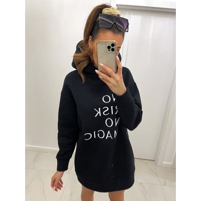 Dámská mikina nápisem BLZ30-22 černá