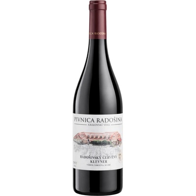 Pivnica Radošina Červený Klevner 2022 suché 14,5% 0,75 l (čistá fľaša)