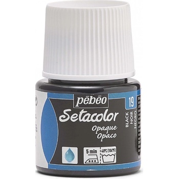 Farba na textil Pebeo Setacolor Opaque 45 ml Black