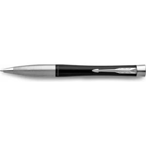 Parker Royal Urban Twist 2143639 - матова черна химикалка със сребърен клипс 7010601000 (7010601000)