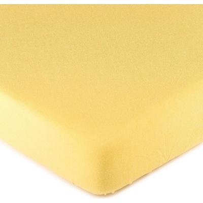 4Home jersey prostěradlo žluté 90x200