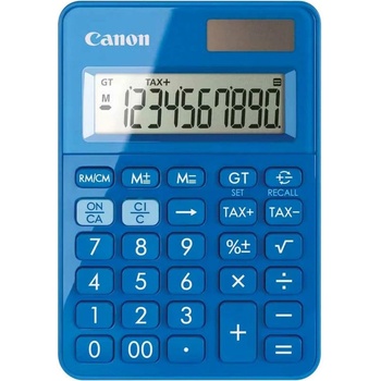 Canon Калкулатор Canon LS-100KB, 12 разряден дисплей, настолен, с двойно захранване, син (6992C001AA)