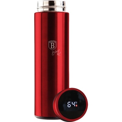 Berlingerhaus termoska BH 7955 nerez s LED displejem Burgundy 450 ml