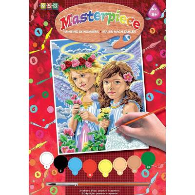 KSG Crafts Творчески комплект за рисуване KSG Crafts - Шедьовър, Ангели (532)