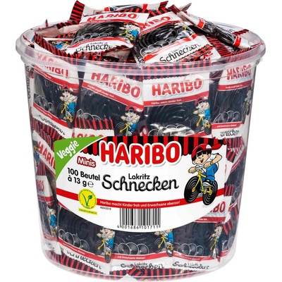 Haribo sladkého drievka slimáky mini sáčky 100x12,7 g