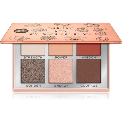 Makeup Revolution Power Shadow Palette палитра сенки за очи цвят She Is A Queen 6, 6 гр