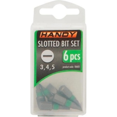 HANDY Sada bitov v krabičke 6ks plochých 3,4,5mm /10603