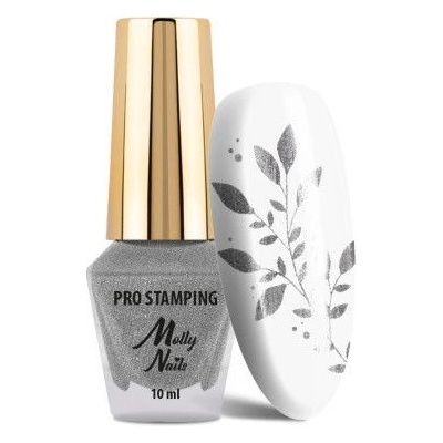 Molly razítkovací lak stříbrný 03 10 ml