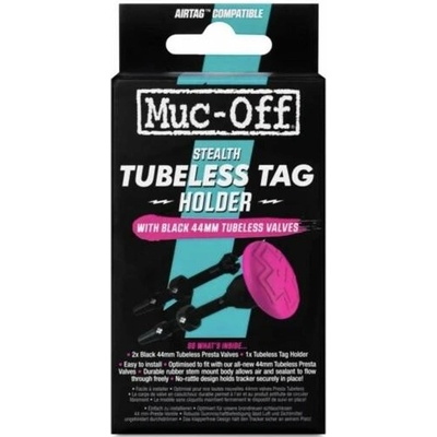 Muc-Off Tubeless Tag Holder & 44 mm Tubeless Valves Black 20768