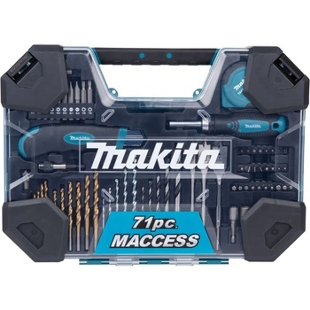 Makita Комплект бормашина и аксесоари Makita 71 части в пластмасов куфар E-22589 (E-22589)