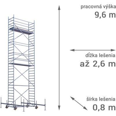 RUX MOBILO 800 9,6 m 180 cm