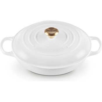 Le Creuset Съд за готвене Gourmet Signature нисък 30 см бял (21180300101441)