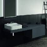 Ideal Standard Плот за мивка Ideal Standard Atelier Conca без изрез, матов антрацит 180 см (T3954Y2)