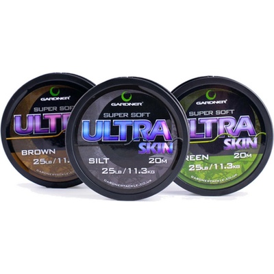 Gardner Šňůra Ultra Skin Brown 20m 15lb