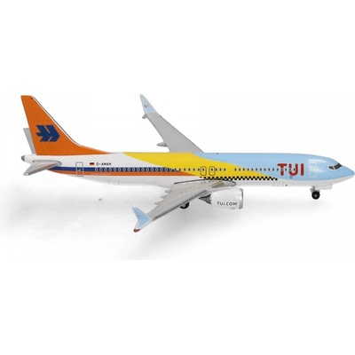 Herpa B737 MAX 8 TUIfly 50 Years Colors Named Fuerteventura 1:500