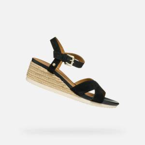 Geox Черни дамски сандали Geox Ischia Corda Geox | Cheren | ЖЕНИ | 36 1/2