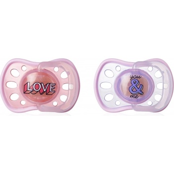 TOMMEE TIPPEE s mäkkým okrajom latex 2ks 6-18m Basic