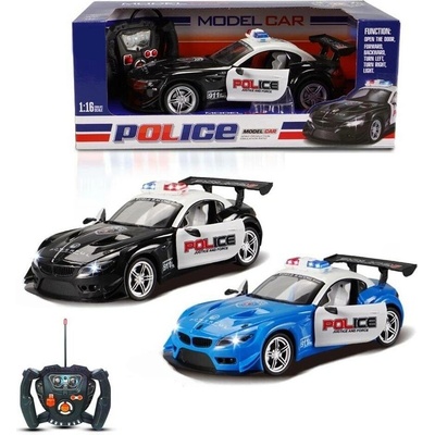 Madej Policejní auto na dálku se světlem a otevíracími dveřmi
