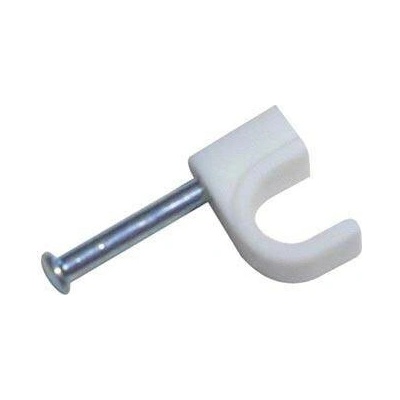 příchytka kabel.kruh.10mm BÍ (25ks) blistr 1137