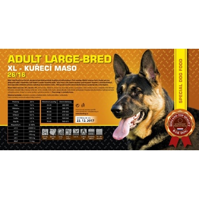 Bardog Super prémiové Adult Large Breed 26/16 4 kg