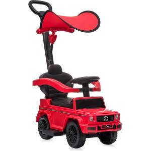 Lorelli КОЛА ЗА ЯЗДЕНЕ mercedes-g350d+ДРЪЖКА+СЕННИК -червен