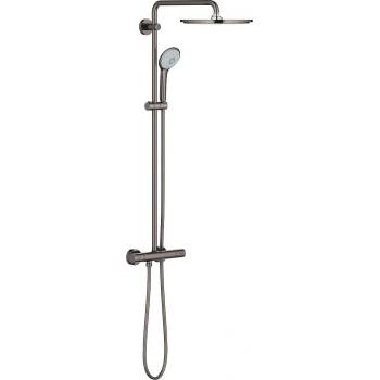 GROHE Euphoria System 310 душ система с термостат, цвят hard graphite, PVD (26075A00)