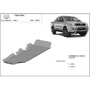 Scut Motor - Румъния Метална кора под резервоар toyota hilux от 2005 (n70) (73848)