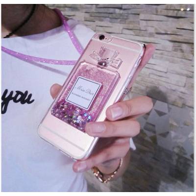 Гръб - кейс с течност и плуващи сърца Samsung Galaxy S10e (S1-K10) (g4206)