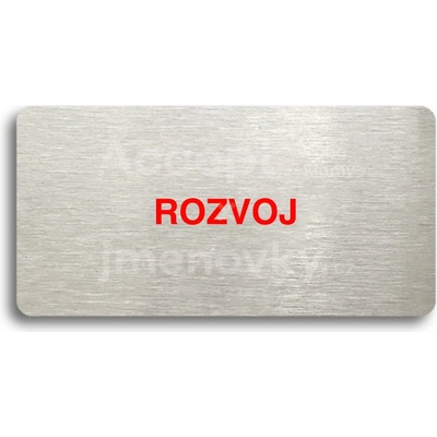 ACCEPT Piktogram ROZVOJ - stříbrná tabulka - barevný tisk bez rámečku