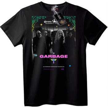 NOONEBRAND Тениска на Garbage концерт - XL, Black