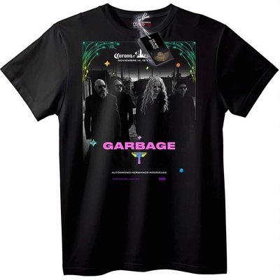 NOONEBRAND Тениска на Garbage концерт - XL, Black
