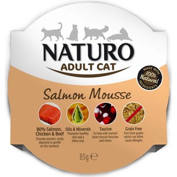 Naturo Adult Cat Salmon Mousse 85 g