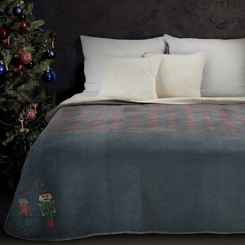Eurofirany Vianočná bavlna PETER deka 200X220