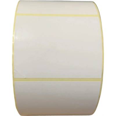 Papierová Etiketa 85 mm x 66 mm, Pololesklý papier, Biela, Dutinka 40 mm, 2000 ks/kotúč, Odlepiteľné lepidlo, Priemer kotúča 151 mm