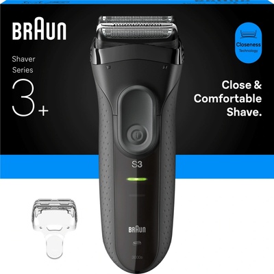 Braun Series 3+ 3000S sivý