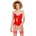 Black Level Vinyl Strapless Corset 2840200 Red M