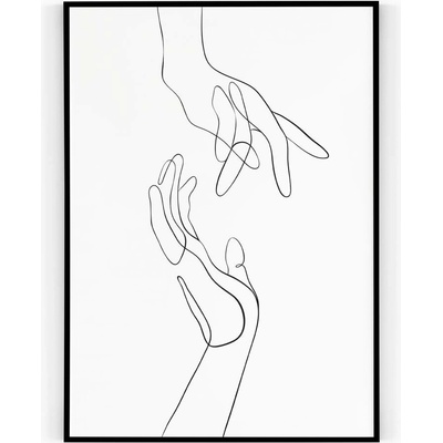 Plakát / Obraz Ruce 30 x 40 cm Pololesklý saténový papír