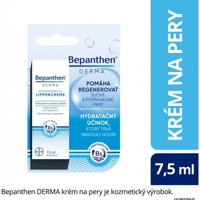 Bepanthen DERMA balzam na pery SPF50 tyčinka a panthenolom 4,5 g