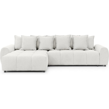 ROPEZ Бял ъглов диван (ляв ъгъл) Albane - Ropez (Albane Narożnik L - Lewa OT Aragon 01 ( Davis ) Standard)