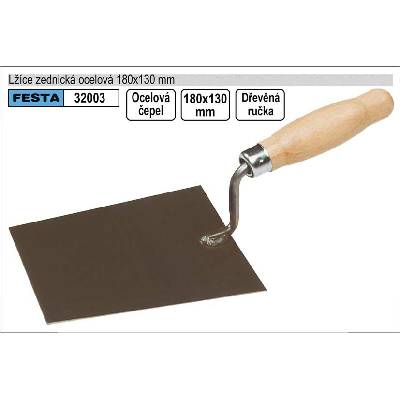 lžíce zednická 180x130mm ČER 0103