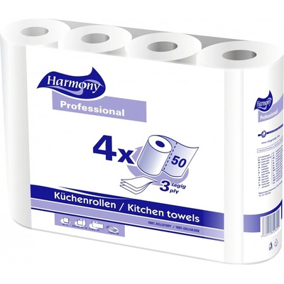 Harmony Professional kuchyňské utěrky třívrstvé 4 ks