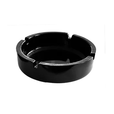 COK COK-Пепелник кръг Ø14xh3.5cm ЧЕРЕН ГОЛЯМ(113-A003)-1бр (0112108)