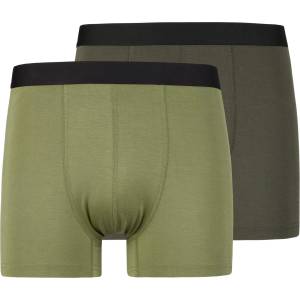 Stoic Мъжко синтетично термобельо Stoic TrosaSt. Boxer 2-Pack Boxer shorts - Moss Green / Dark Olive (014-2412-0811)