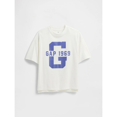GAP 768091-11 Dětské tričko s logem Bílá