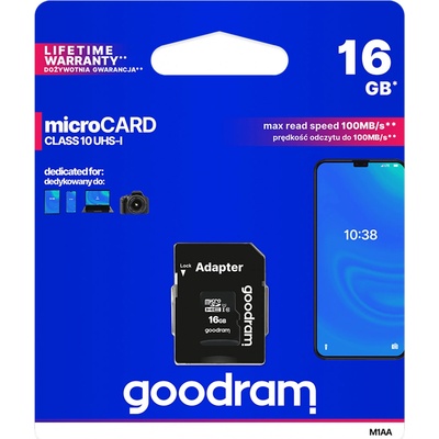 GOODRAM microSDHC Class 10 16 GB M1AA-0160R12