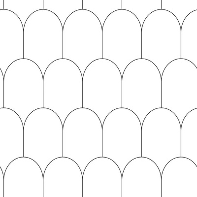 Esta Home 139140 Bílá vliesová tapeta geometrický obloukový vzor rozměry 0,53 x 10,05 m